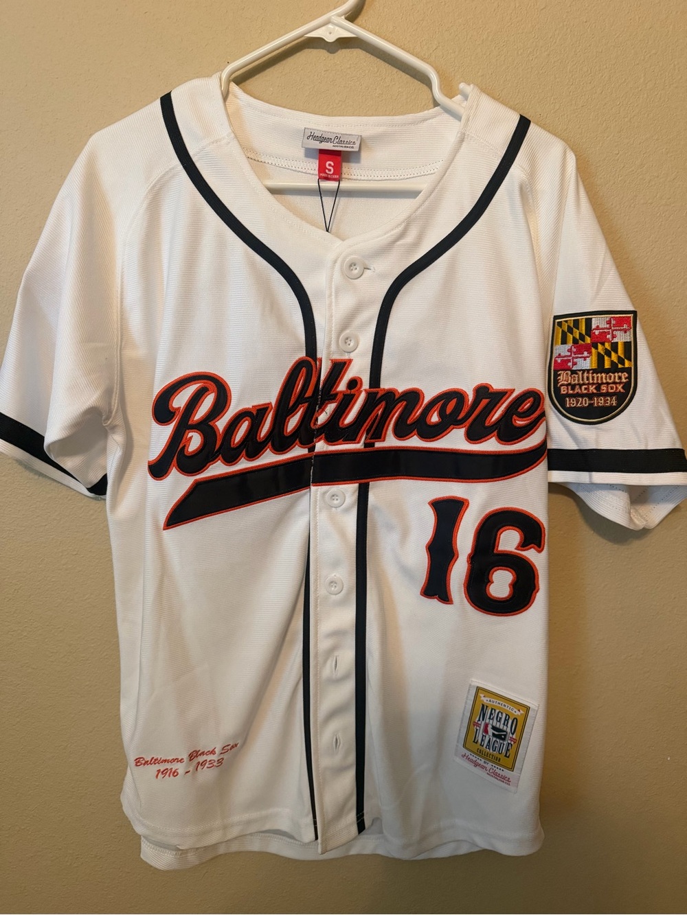 NWT Headgear Classics Baltimore Black Sox Negro League Baseball Jersey Men’s SM